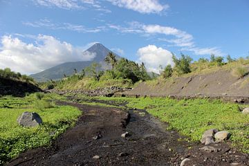 Vulkaan Mayon vlakbij Legazpi in de Filipijnen van Robin Jongerden
