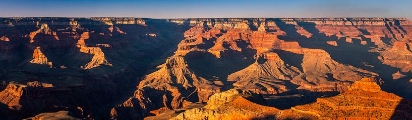 Panorama Zonsopkomst Grand Canyon National Park van Henk Meijer Photography