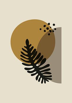 Quiet - abstracte vormen met botanische details