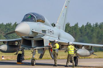 Tweezits Eurofighter Typhoon van de Luftwaffe. van Jaap van den Berg