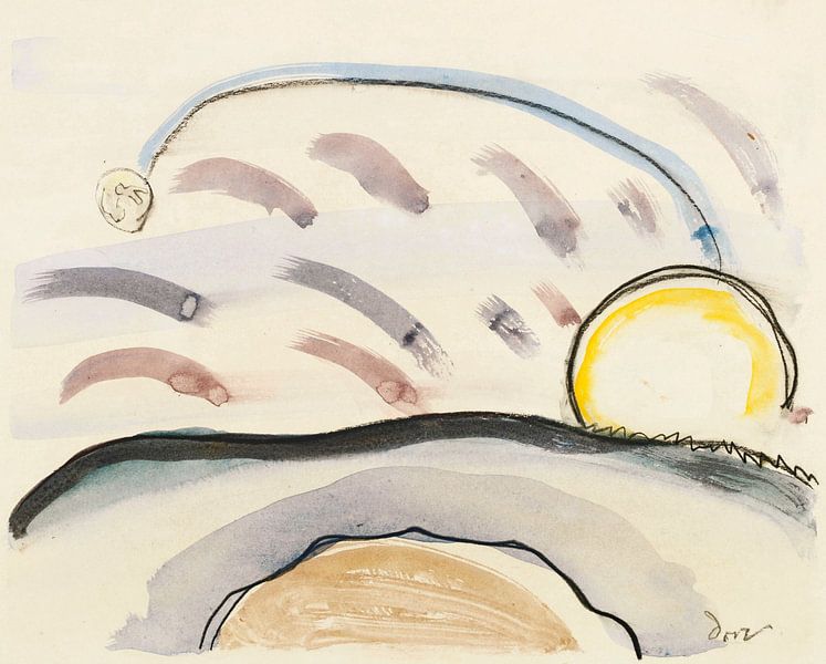 Sun and moon stiudy, Arthur Dove, 1932 by Atelier Liesjes
