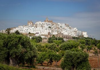 Blick auf Ostuni, Italien