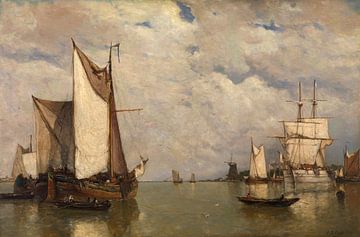 Calme avant l'orage près de Dordrecht, Paul Jean Clays