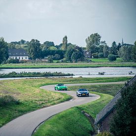 Jaguar F-Type - Porsche Boxster sur Sytse Dijkstra