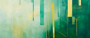 Colours of Silence - Abstract Composition Light Shine - by Poster Art Shop