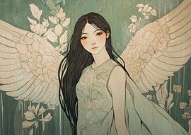 Vrouw met vleugels van Zen en Meer