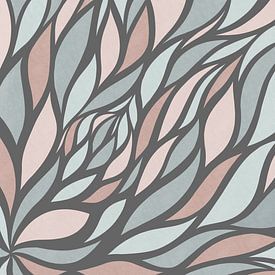 Flower petals - Grey van Studio Hinte