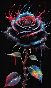 Black roses by Donie Dis