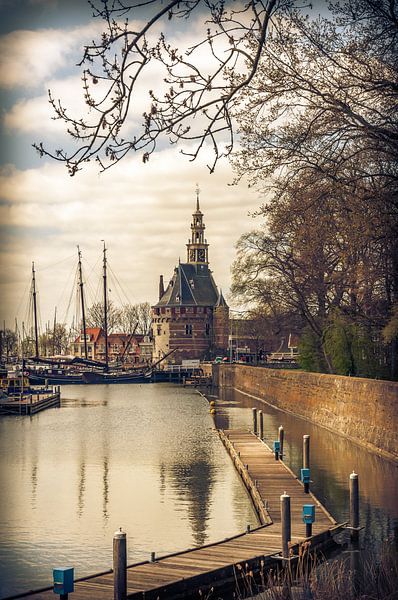 Vue du port de Hoorn par Marco de Graaff