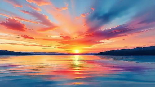 Magische zonsondergang