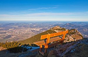 Der Blick vom Untersberg auf die Stadt von Christa Kramer