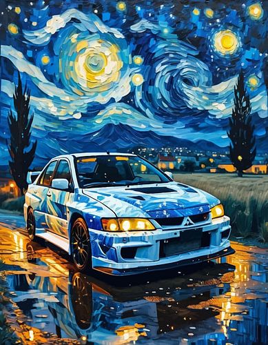Mitsubishi Lancer Evolution Starry Night