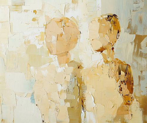 Figures humaines en beige