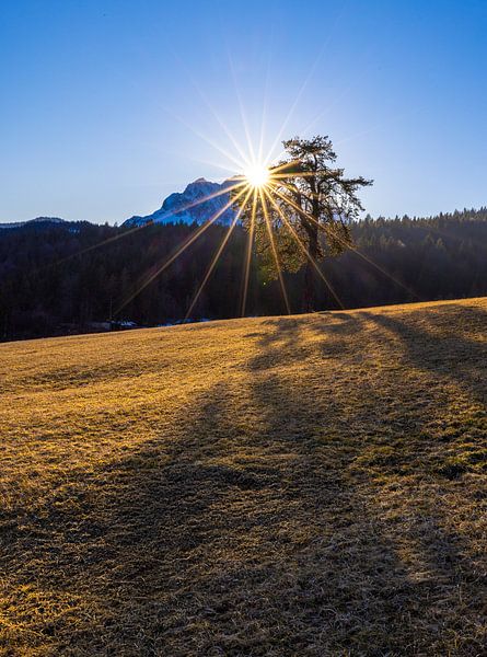 Die letzten Sonnenstrahlen am Berg von Christina Bauer Photos