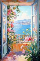 Mediterraans Uitzicht op Azuurblauw