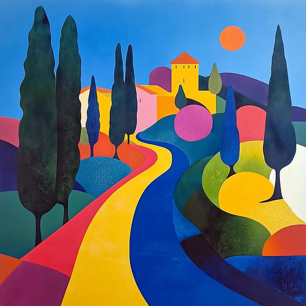ITALIENISCHE LANDSCHAFT 12 NAIV von AHAI depARTment