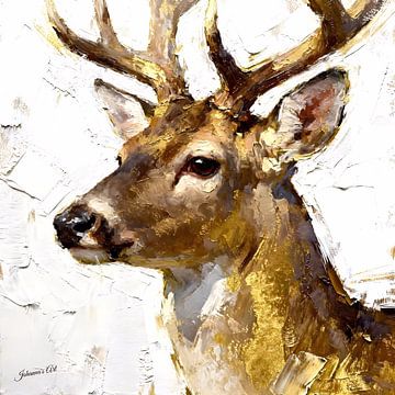 Silent Grace - Hert 1 van Johannas Art Creations