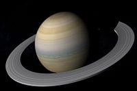 3D Render van de planeet Saturnus