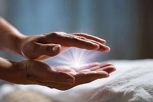 Reiki, heilende Hände Alternative Medizin