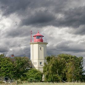 Leuchtturm von Westermarkelsdorf auf der Insel Fehmarn von Peter Eckert
