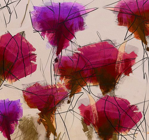 Parterre de fleurs des champs