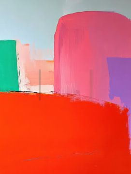 Abstracte kleur vormen van Franka Poulain