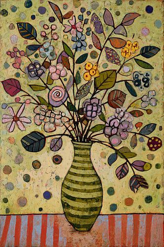 Vase of Cheerful Blooms