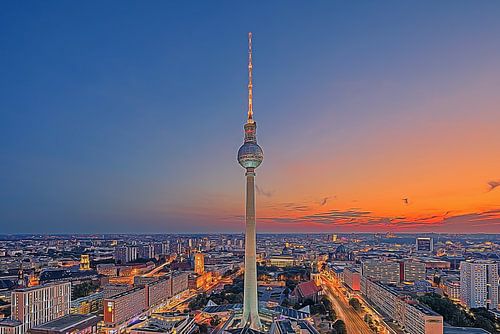 Sonnenuntergang in Berlin von Henk Meijer Photography