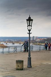 Lantern on Brühl's Terrace by Heiko Kueverling