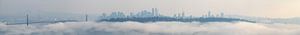 Panorama Lions Gate Bridge Vancouver City Canada van Leon Brouwer