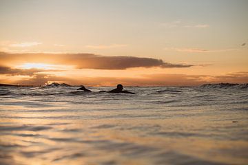 Sunset surf Domburg 3 van Andy Troy