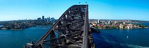 Sydney Harbour Bridge Panorama van Melanie Viola