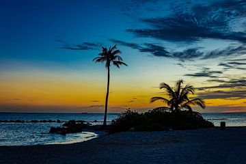 Prachtige zonsondergang in Curacao van Barbara Riedel