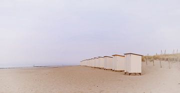 beach huts by Yvonne Blokland