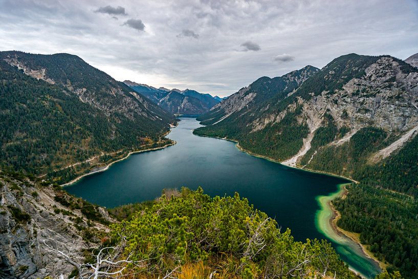 Autumn at Plansee in Tyrol by Leo Schindzielorz