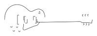 Guitar Silhouet (Les Paul-style)