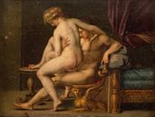 Nacktheit mit Mann und Frau, Agostino Carracci von Meisterhafte Meister Miniaturansicht