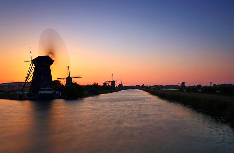 Die Windmühlen von Kinderdijk von Frank Herrmann