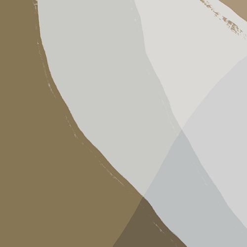 Abstracte kunst. Lijnen in wit, grijs en bruin.