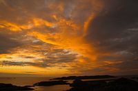 Zonsondergang in de Lofoten, Noorwegen
