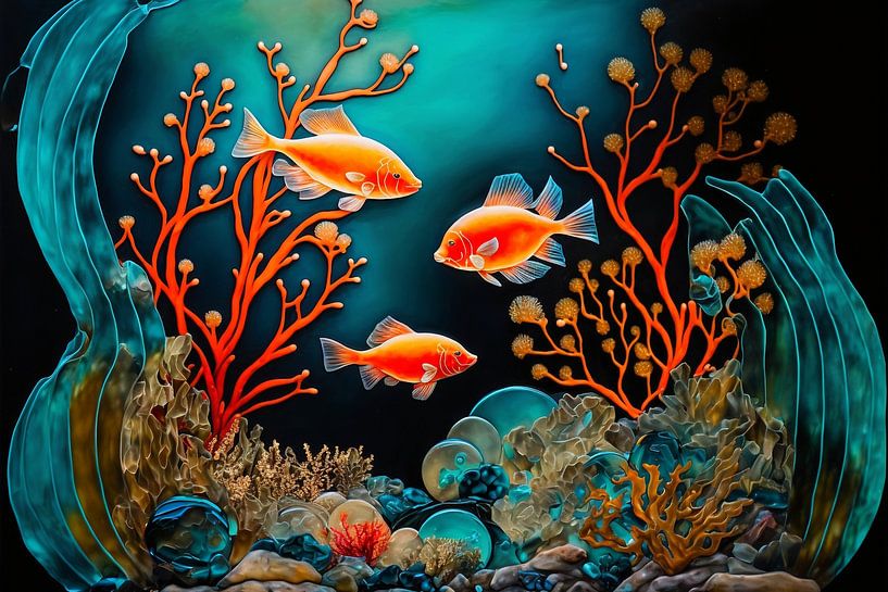 Fisch 2 von Carla van Zomeren