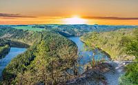 Zonsondergang over de Saale Loop in Thüringen van Animaflora PicsStock thumbnail