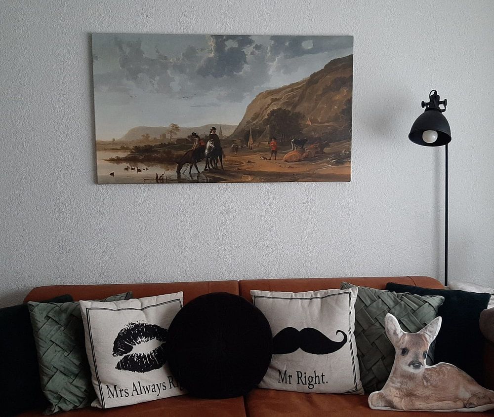 River landscape with horsemen, Aelbert Cuyp 