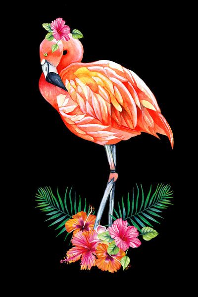 Flamingo von Geertje Burgers