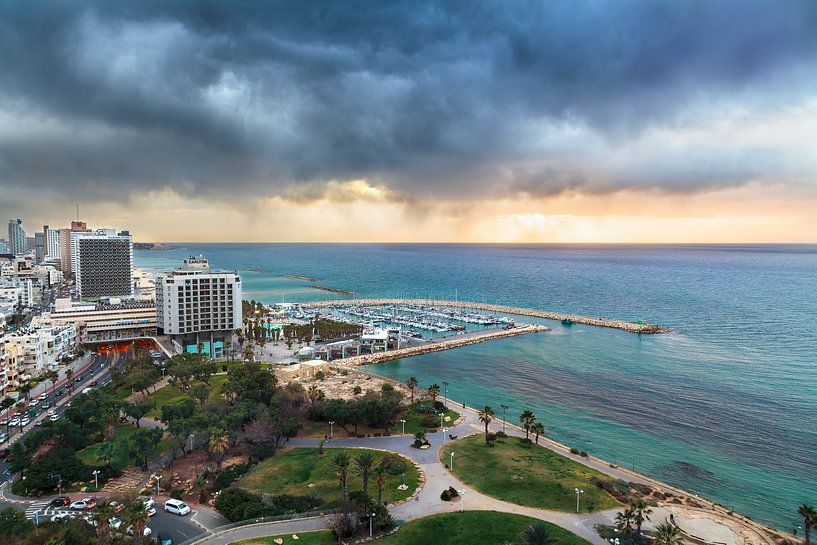 Der Jachthafen von Tel Aviv von Niels den Otter