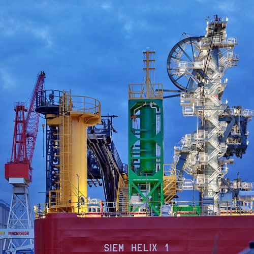 Siem Helix 1 Well simulation vessel, detail.