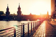 Berlin - Rive de la Spree au pont Oberbaumbrücke par Alexander Voss Aperçu