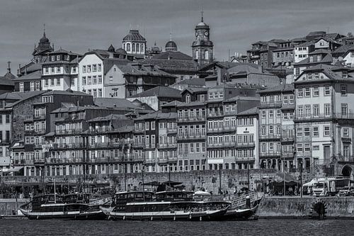 Porto Ribeira Schwarz-Weiß von Marco Liberto