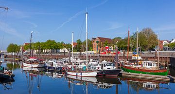 Oude schepen in de haven van Vegesack