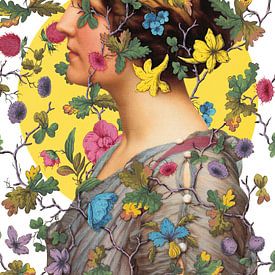 Hiding in the Garden - a Yellow on White Edition by Marja van den Hurk